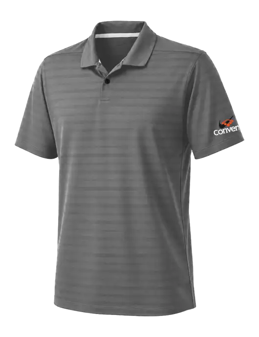 Nike Dark Medium Grey Dri-FIT Vapor Jacquard Polo w/Convene Logo