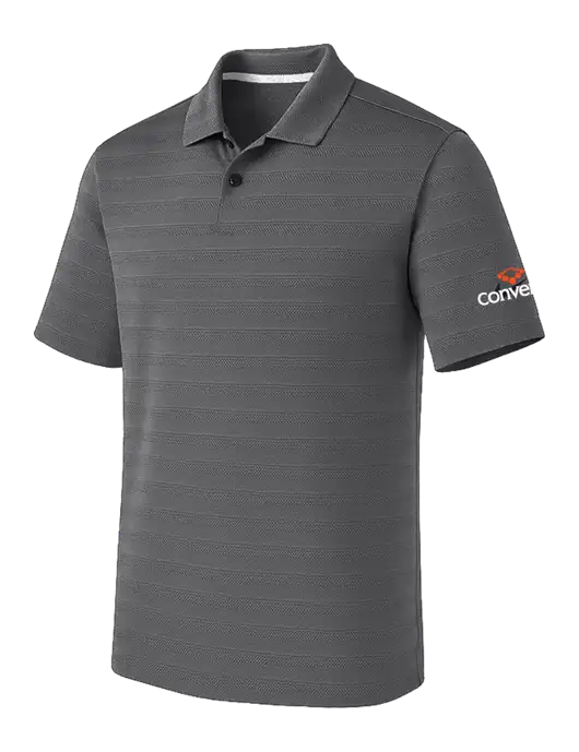 Nike Dark Medium Grey Dri-FIT Vapor Jacquard Polo w/Convene Logo