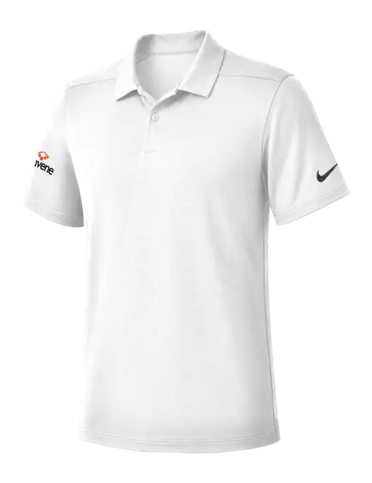 Nike White Dry Essential Solid Polo w/Convene Logo