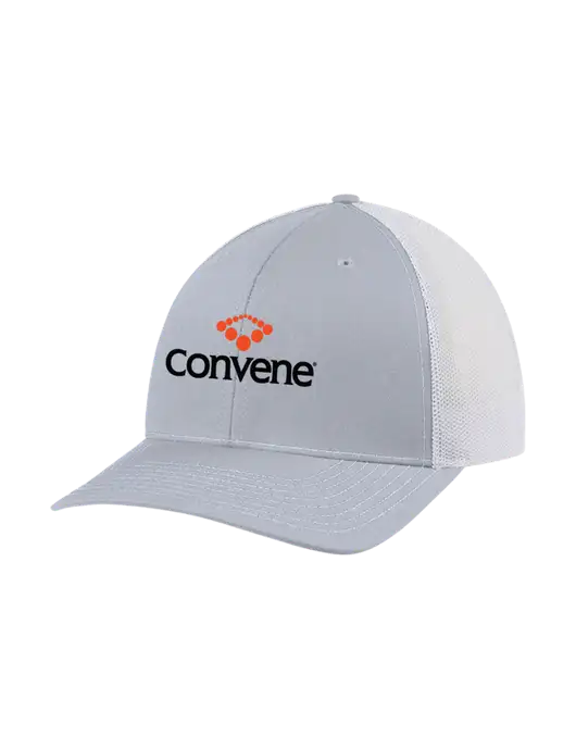 Richardson Adjustable Snapback Original 112 Trucker Cap Light Heather Grey w/White Mesh w/Convene Logo