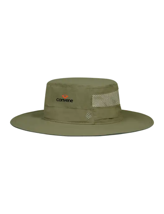 Columbia Dark Tan Bora Bora Booney  Hat w/Convene Logo