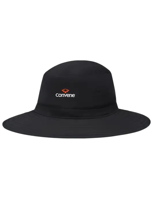Black Booney Sun Hat w/Convene Logo