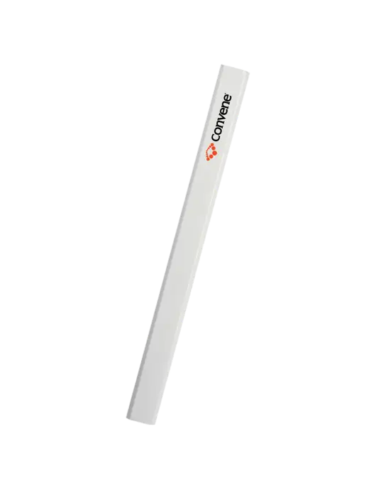 White Carpenter Pencil w/Convene Logo