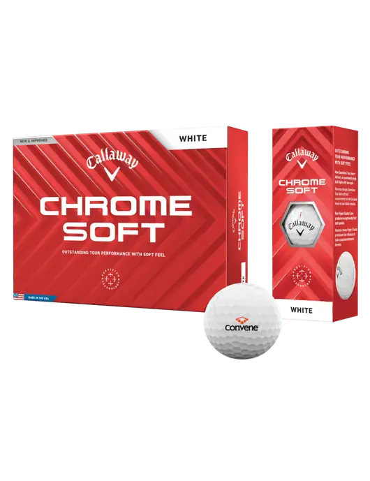 Callaway Chrome Soft Golf Balls 12/pk w/Convene Logo