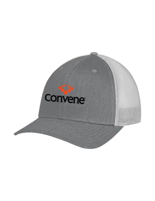 Richardson Adjustable Snapback Original 112 Trucker Cap Heather Grey w/Light Grey Mesh w/Convene Logo
