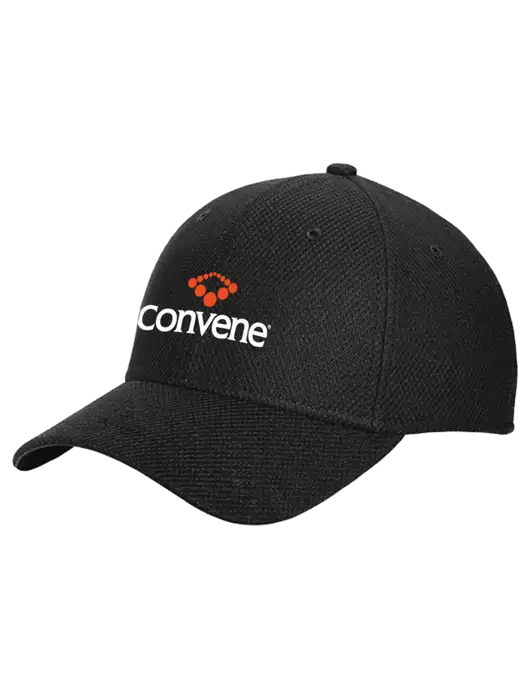 New Era Diamond Era Black Stretch Cap w/Convene Logo