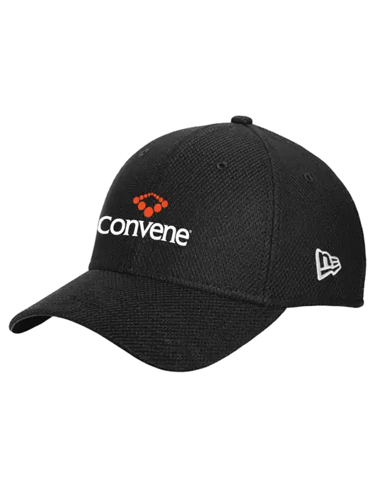 New Era Diamond Era Black Stretch Cap w/Convene Logo