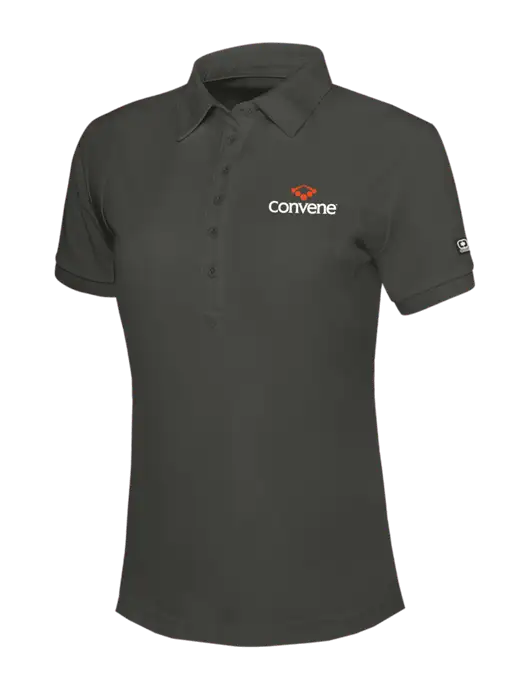 OGIO Womens Dark Grey Jewel Polo w/Convene Logo