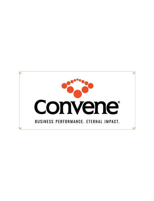 Vinyl Banner 48" x 24"  w/Convene Logo