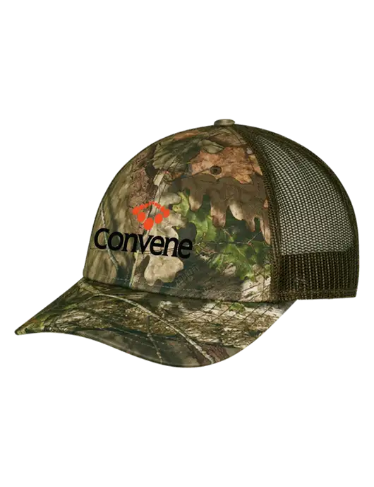Breakup Country Brown Mossy Oak Camo Mesh Trucker Cap Snap Back w/Convene Logo