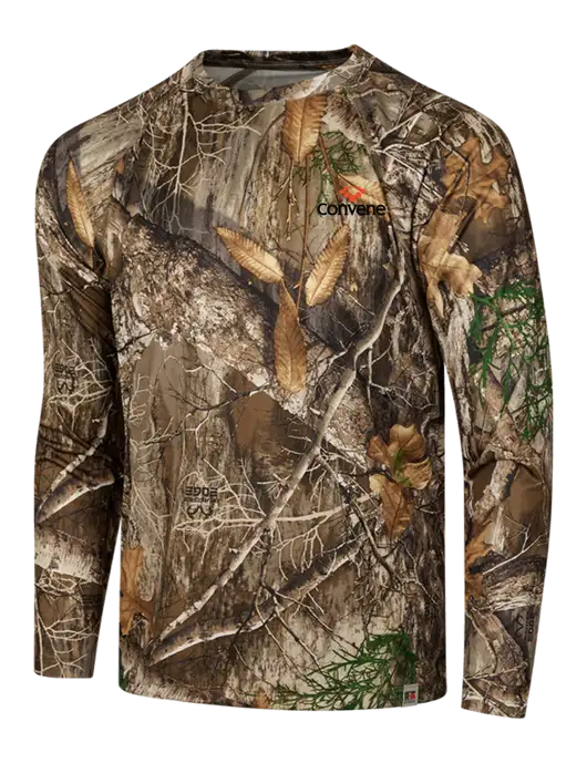Russell Outdoors Realtree Edge Camo Performance Long Sleeve T-Shirt w/Convene Logo