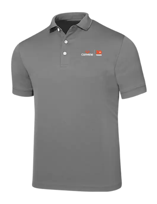 Callaway Ottoman Medium Grey Polo w/Convene 30 Years Logo